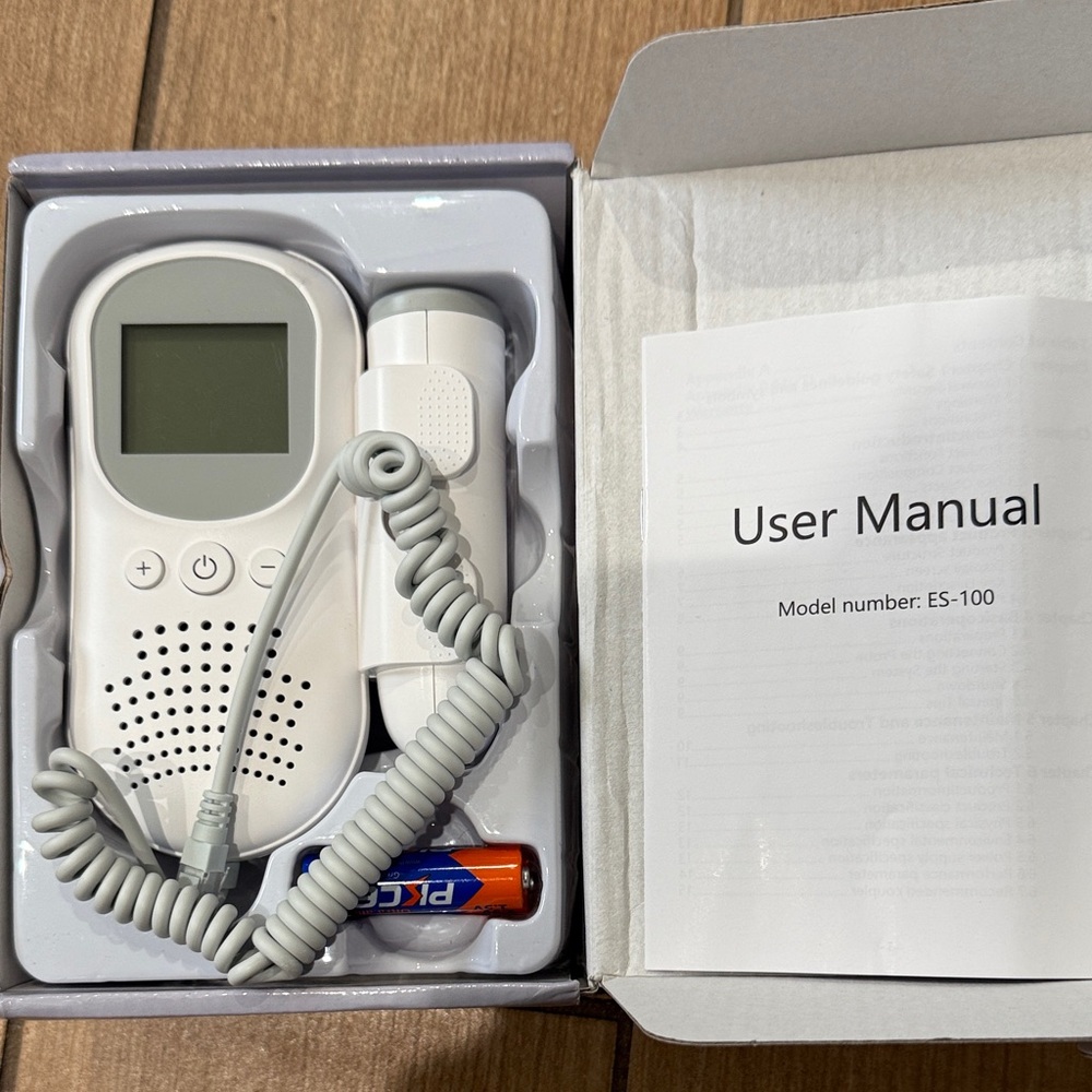 White Baby Monitor with User Manual
